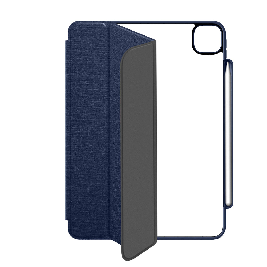 MUSE - Apple iPad Air 11-inch (M4/M3/M2) | iPad Air (5th/4th gen) | iPad Pro 11-inch (4th/3rd/2nd/1st gen) Folio Case - Clear / Blue
