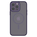 Hybrid Soft + Snap - iPhone 14 Pro Max Case MagSafe Compatible - Clear / Deep Purple