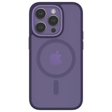 HYBRID SOFT + SNAP for iPhone 14 Pro - Clear / Deep Purple