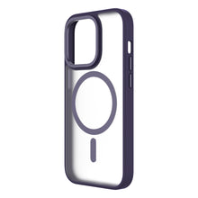 HYBRID SOFT + SNAP for iPhone 14 Pro - Clear / Deep Purple