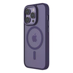 Hybrid Soft + Snap - iPhone 14 Pro Case MagSafe Compatible - Clear / Deep Purple