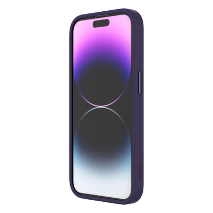 Hybrid Soft + Snap - iPhone 14 Pro Case MagSafe Compatible - Clear / Deep Purple