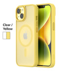 Hybrid Soft + Snap - iPhone 14 | iPhone 13 Case MagSafe Compatible - Clear / Yellow