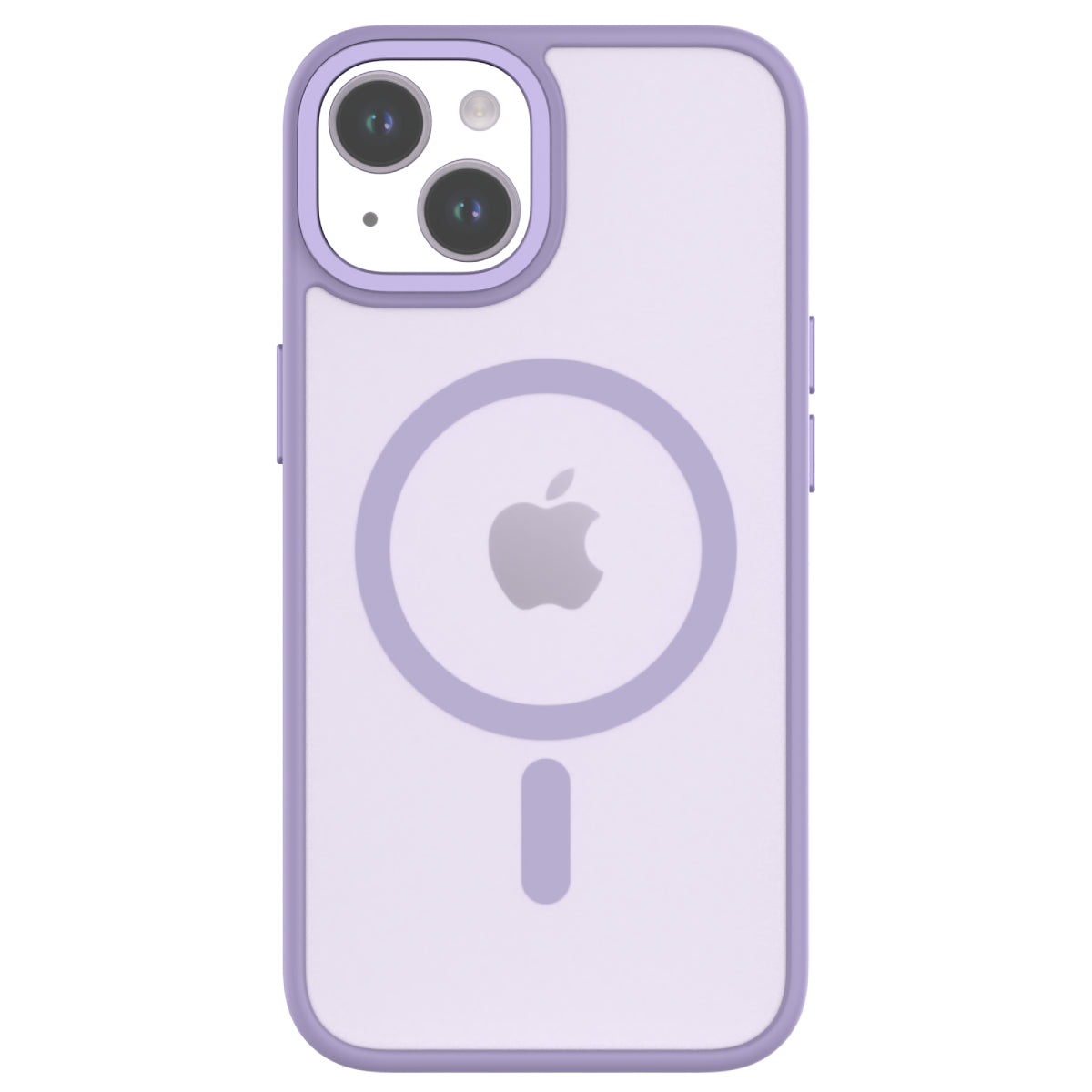 Hybrid Soft + Snap - iPhone 14 | iPhone 13 Case MagSafe Compatible - Clear / Lavender