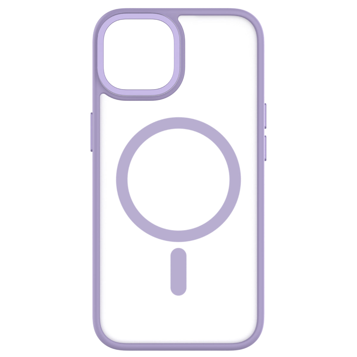 Hybrid Soft + Snap - iPhone 14 | iPhone 13 Case MagSafe Compatible - Clear / Lavender
