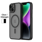 Hybrid Soft + Snap - iPhone 14 | iPhone 13 Case MagSafe Compatible - Clear / Midnight