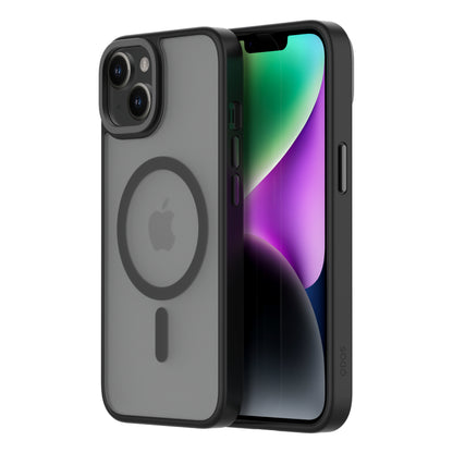 Hybrid Soft + Snap - iPhone 14 / iPhone 13 Case MagSafe Compatible - Clear / Midnight