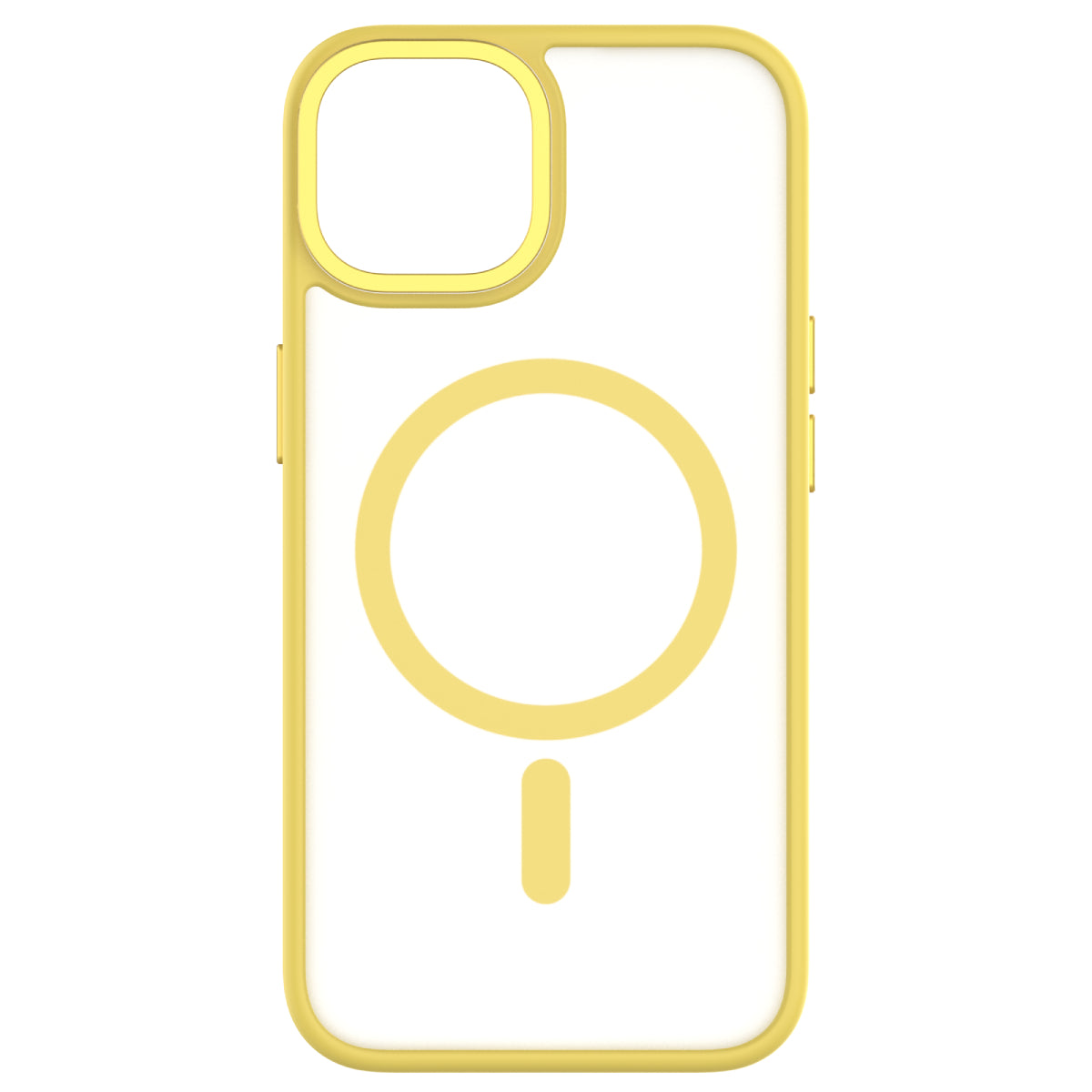 Hybrid Soft + Snap - iPhone 14 / iPhone 13 Case MagSafe Compatible - Clear / Yellow