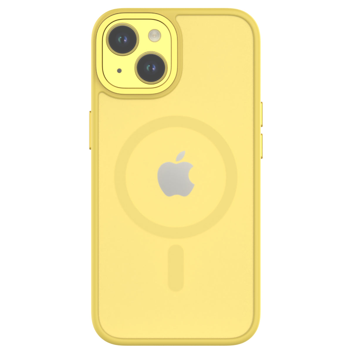Hybrid Soft + Snap - iPhone 14 / iPhone 13 Case MagSafe Compatible - Clear / Yellow