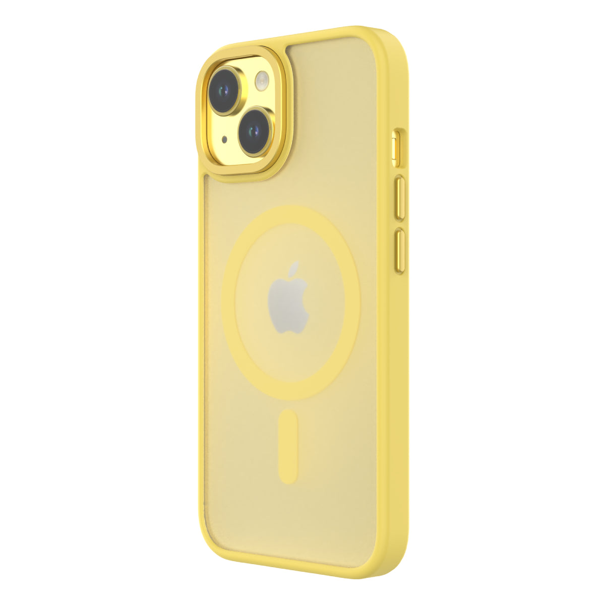 Hybrid Soft + Snap - iPhone 14 / iPhone 13 Case MagSafe Compatible - Clear / Yellow