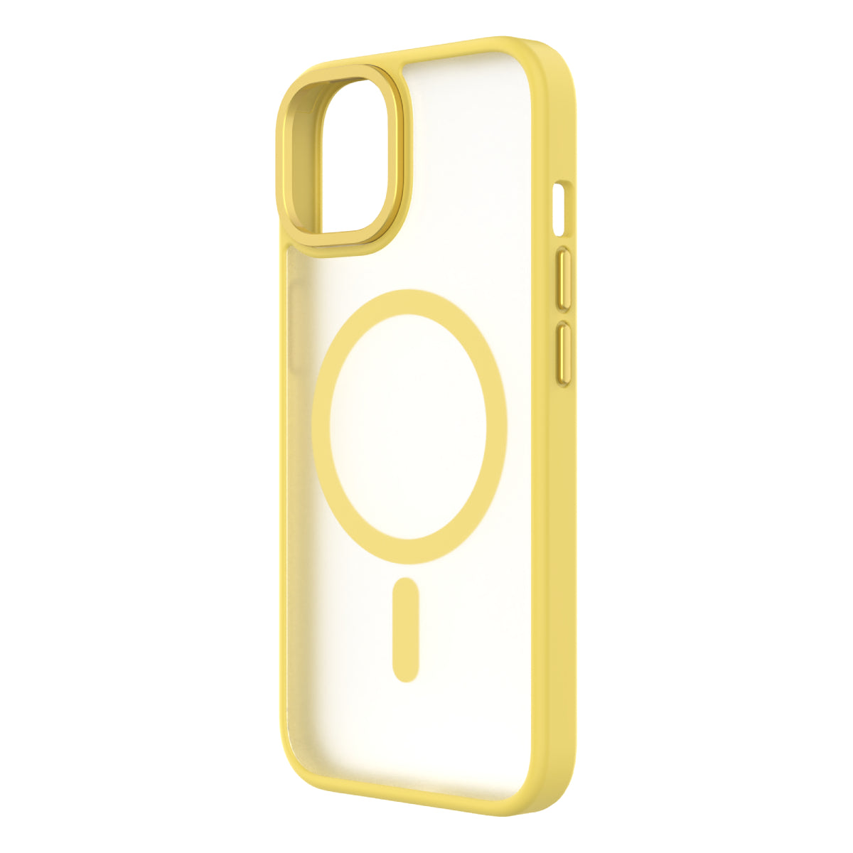 Hybrid Soft + Snap - iPhone 14 / iPhone 13 Case MagSafe Compatible - Clear / Yellow