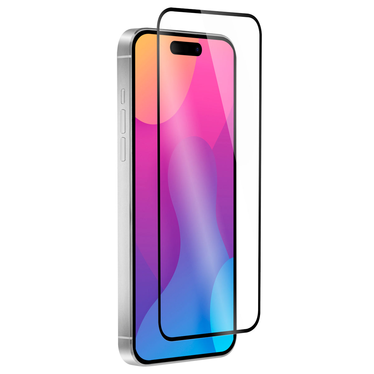 OptiGuard Eco Glass Plus - iPhone 15 Plus | iPhone 14 Pro Max Screen Protector - Clear | Black Frame