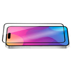 OptiGuard Eco Glass Plus - iPhone 15 Plus | iPhone 14 Pro Max Screen Protector - Clear | Black Frame