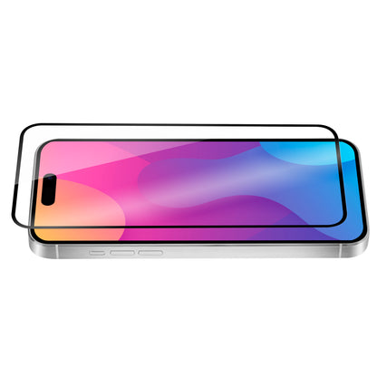 OptiGuard Eco Glass Plus - iPhone 15 Plus / iPhone 14 Pro Max Screen Protector - Clear / Black Frame