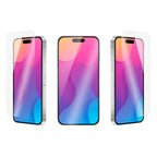 OptiGuard Eco Glass - Apple iPhone 15 Plus Screen Protector - Clear, Different Angled View of the Screen Protector applied on the Display of the Phone.