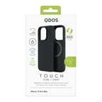Touch Pure + Snap - Apple iPhone 15 Pro Max Case MagSafe Compatible - Black Titanium, showcasing product packaging in white