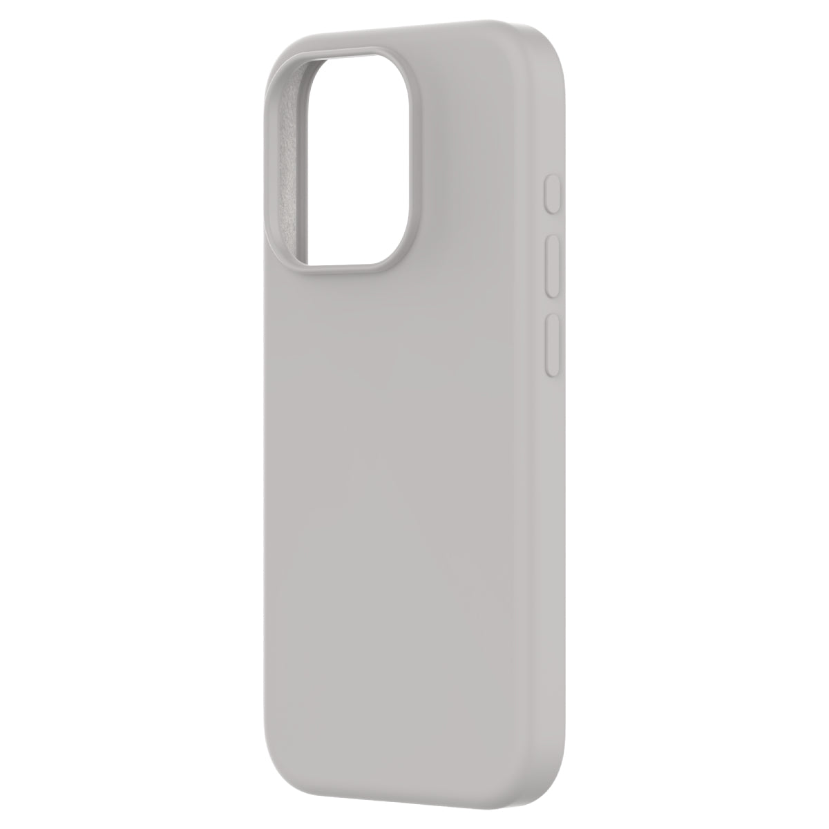 Touch Pure + Snap - Apple iPhone 15 Pro Case MagSafe Compatible - Natural Titanium, Angled Rear View Rigid Back Without Phone