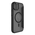 (GRS) Hybrid Fold | MIL STD - iPhone 17e | iPhone 16e | iPhone 14 | iPhone 13 Folio Case Magsafe Compatible - Clear