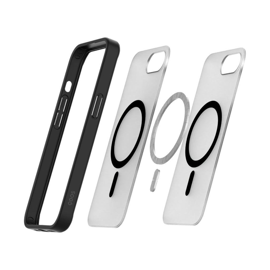 Hybrid Drop | SOFT TOUCH - iPhone 17e | iPhone 16e Case MagSafe Compatible - Black