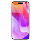 OptiGuard Eco Glass Privacy - Apple iPhone 16 Plus, iPhone 15 Plus Screen Protector - Privacy Black, Front View with Screen Protector applied on the Display of the Phone