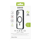 Hybrid Soft  + Snap - Apple iPhone 16 Plus Case MagSafe Compatible - Clear Black, showcasing product packaging in white