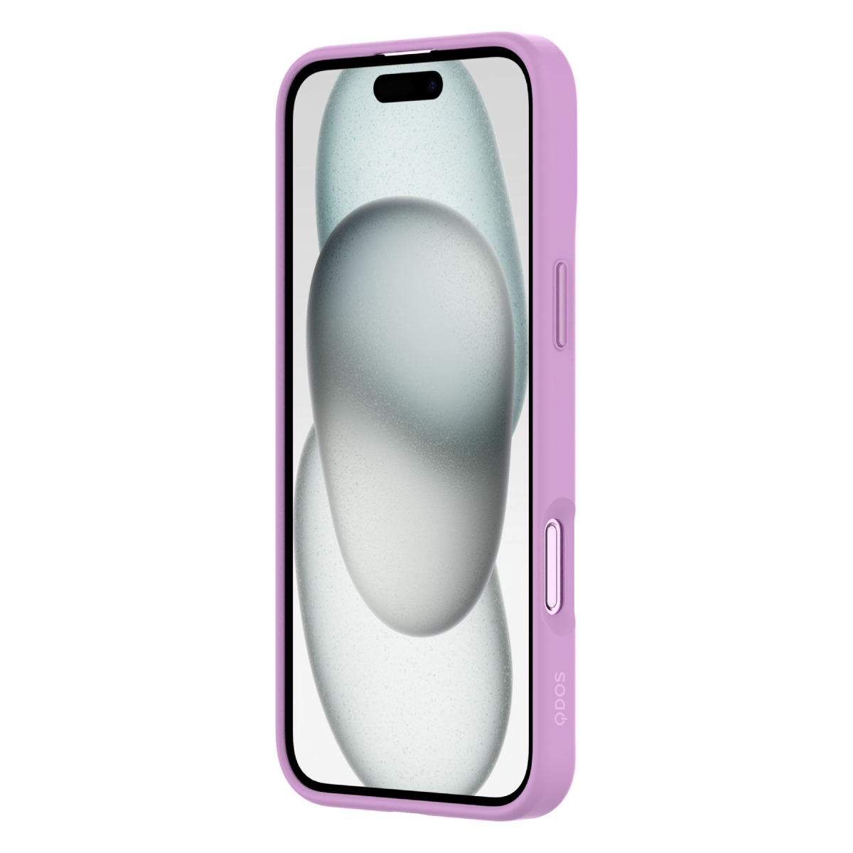 Hybrid Soft  + Snap - Apple iPhone 16 Plus Case MagSafe Compatible - Clear Pink, Angled Front View with Screen Display