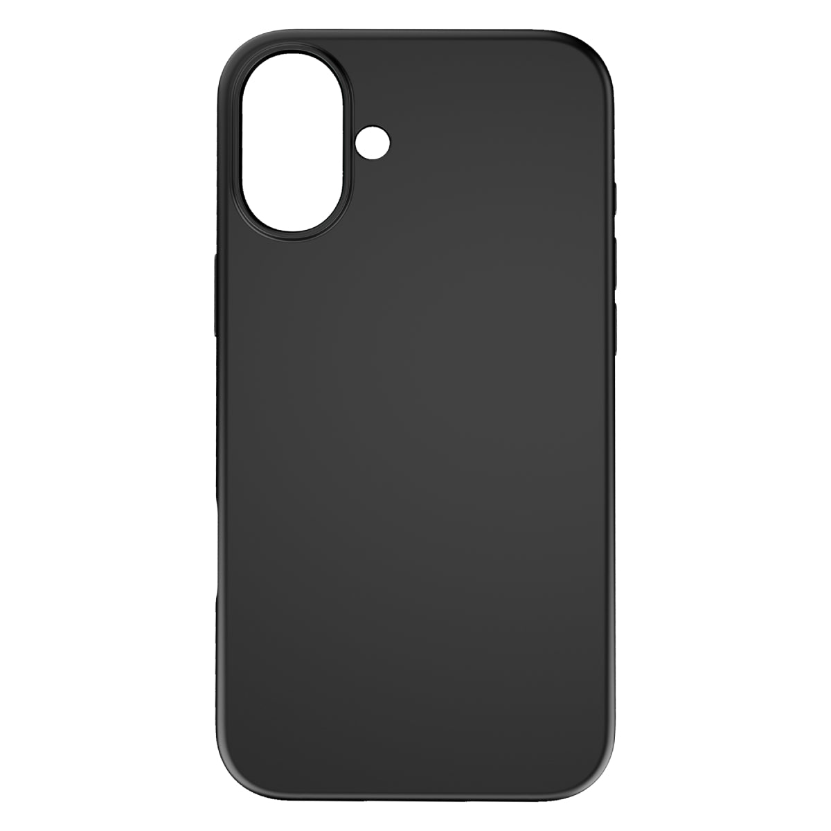 Touch Pure + Snap - Apple iPhone 16 Plus Case MagSafe Compatible - Black, Rear View Rigid Back Without Phone