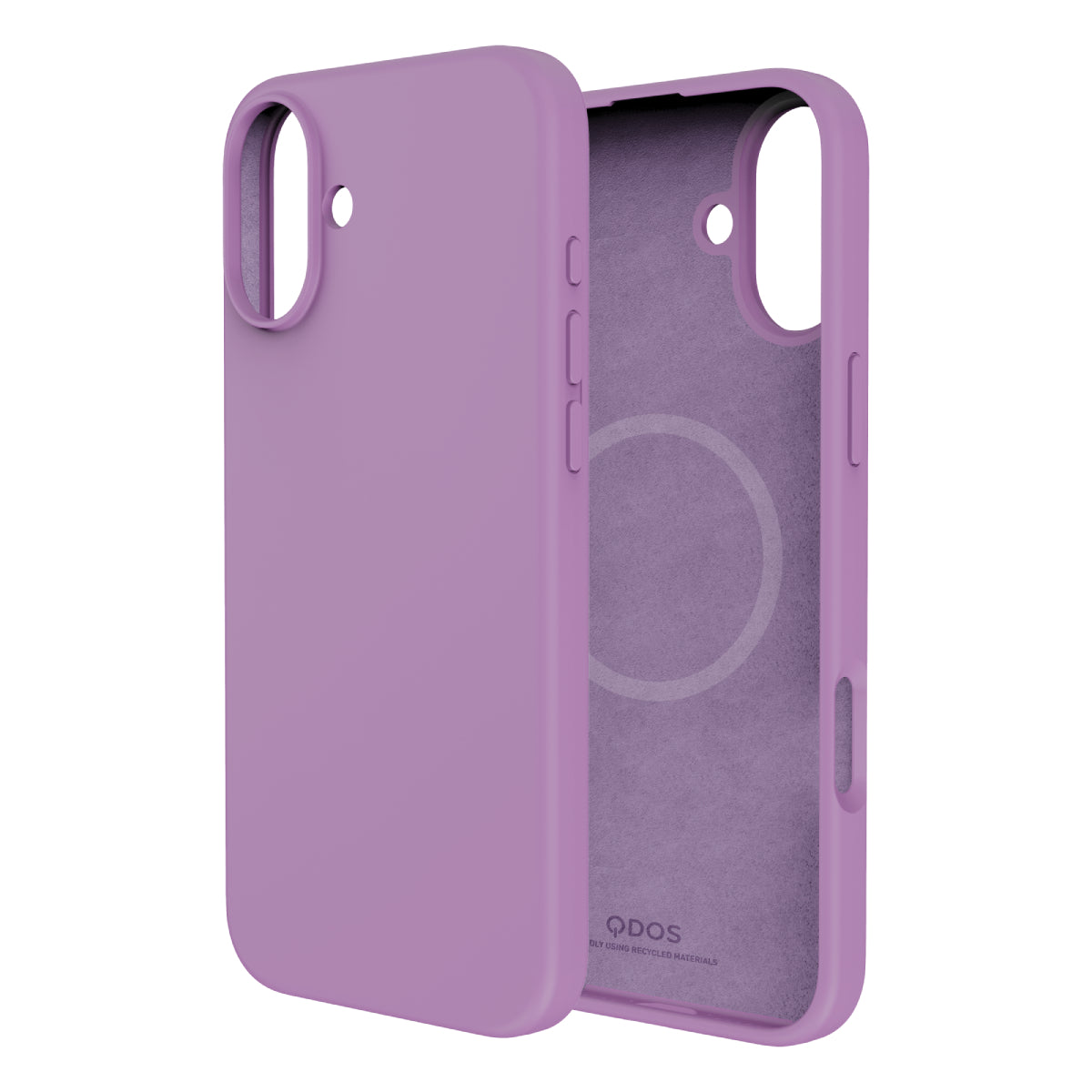 Touch Pure + Snap - Apple iPhone 16 Plus Case MagSafe Compatible - Pink, Side and Back View Without Phone