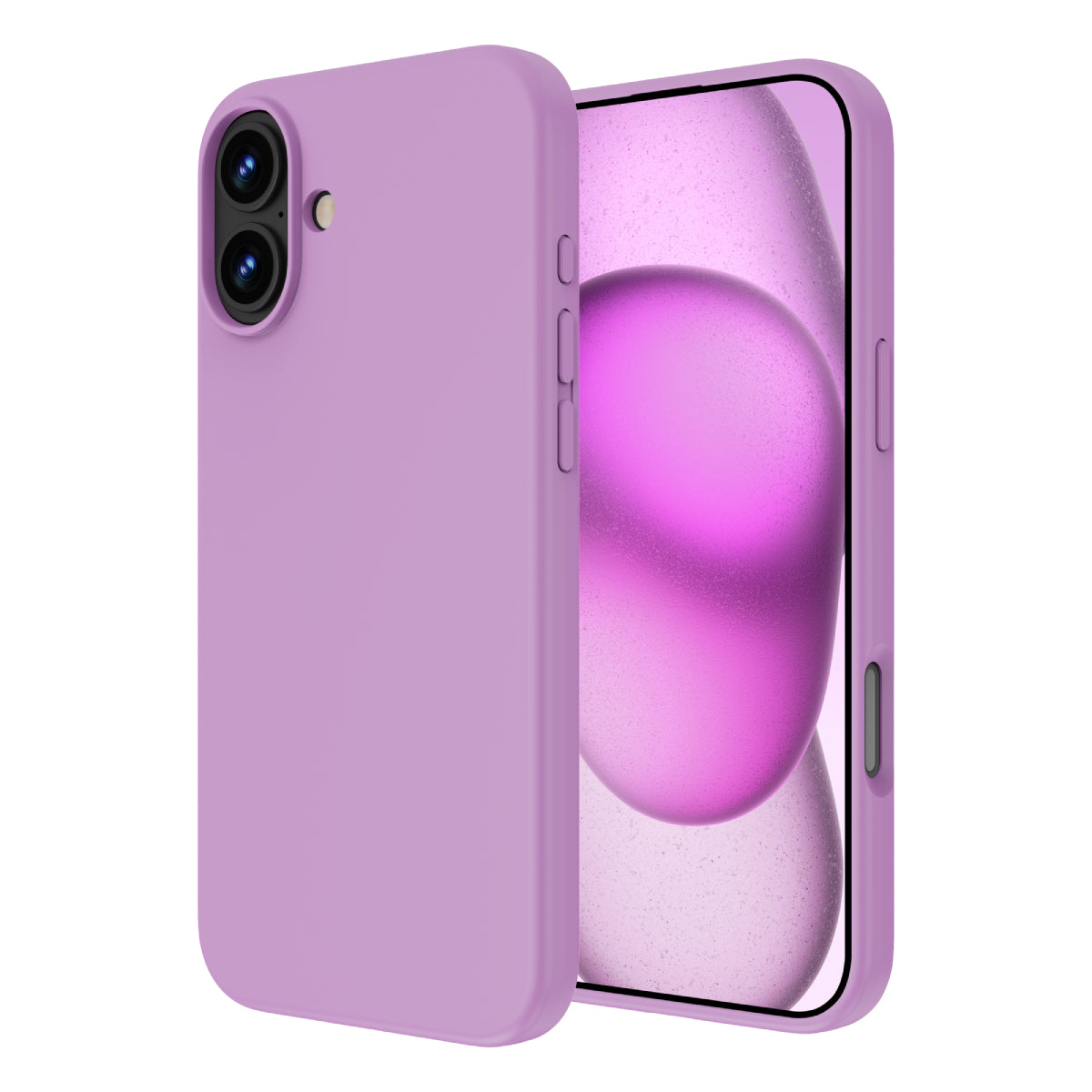 Touch Pure + Snap - Apple iPhone 16 Plus Case MagSafe Compatible - Pink, Side and Back View with Screen Display