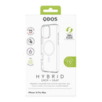 Hybrid Drop + Snap - Apple iPhone 16 Pro Max Case MagSafe Compatible - Clear, showcasing product packaging in white