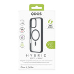 Hybrid Soft  + Snap - Apple iPhone 16 Pro Max Case MagSafe Compatible - Clear Black Titanium, showcasing product packaging in white