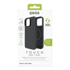 Touch Pure + Snap - Apple iPhone 16 Pro Max Case MagSafe Compatible - Black Titanium, showcasing product packaging in white