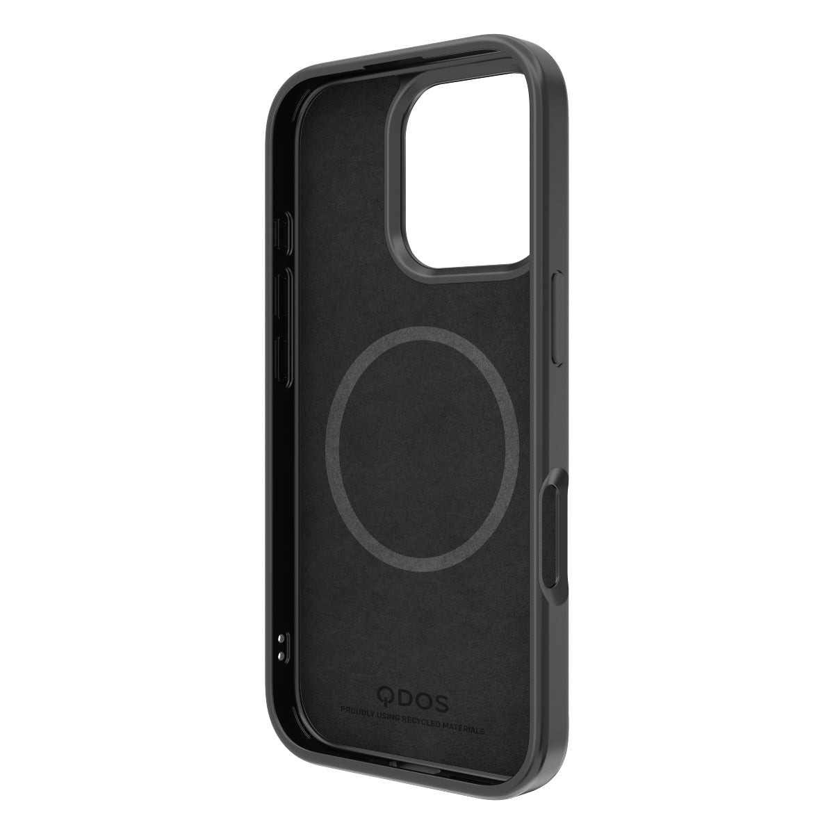 Touch Pure + Snap - Apple iPhone 16 Pro Max Case MagSafe Compatible - Black Titanium, Angled Front View without phone