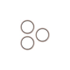 OptiRings - Apple iPhone 16 Pro, iPhone 16 Pro Max Camera Lens Protector - Beige Titanium, Front View of the Camera Lens Protector Itself