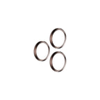 OptiRings - Apple iPhone 16 Pro, iPhone 16 Pro Max Camera Lens Protector - Beige Titanium, Right Angled View of the Camera Lens Protector Itself