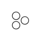 OptiRings - Apple iPhone 16 Pro, iPhone 16 Pro Max Camera Lens Protector - Black Titanium, Front View of the Camera Lens Protector Itself