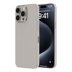 OptiRings - Apple iPhone 16 Pro, iPhone 16 Pro Max Camera Lens Protector - Natural Titanium, Side and Back View of the Phone with Camera Lens Protector applied