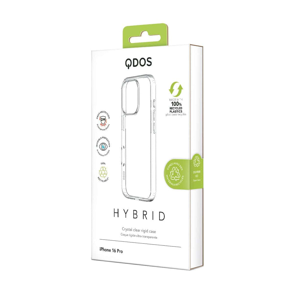 Hybrid - Apple iPhone 16 Pro Case - Clear, showcasing product packaging in white