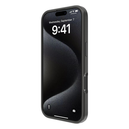 Touch Pure + Snap - Apple iPhone 16 Pro Case MagSafe Compatible - Black Titanium, Angled Front View with Screen Display
