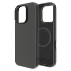 Touch Pure + Snap - Apple iPhone 16 Pro Case MagSafe Compatible - Black Titanium, Side and Back View Without Phone