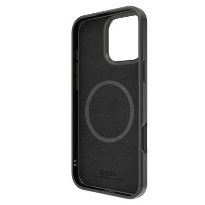 Touch Pure + Snap - Apple iPhone 16 Pro Case MagSafe Compatible - Black Titanium, Angled Front View without phone