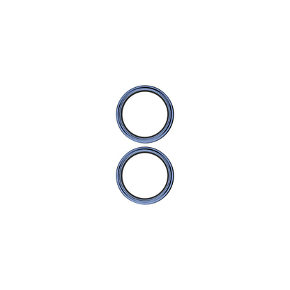OptiRings - Apple iPhone 16, iPhone 16 Plus Camera Lens Protector - Blue, Front View of the Camera Lens Protector Itself