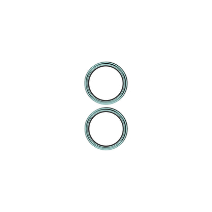 OptiRings - Apple iPhone 16, iPhone 16 Plus Camera Lens Protector - Green, Front View of the Camera Lens Protector Itself