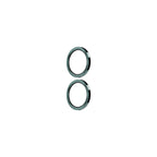 OptiRings - Apple iPhone 16, iPhone 16 Plus Camera Lens Protector - Green, Left Angled View of the Camera Lens Protector Itself