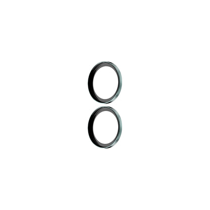 OptiRings - Apple iPhone 16, iPhone 16 Plus Camera Lens Protector - Green, Right Angled View of the Camera Lens Protector Itself