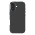 Hybrid - Apple iPhone 16 Case - Clear, Rear View with Phone