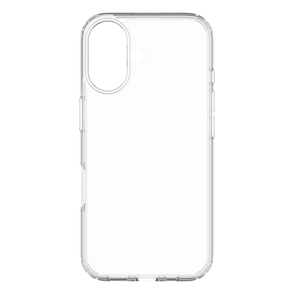 Hybrid - Apple iPhone 16 Case - Clear, Rear View Transparent Back without Phone
