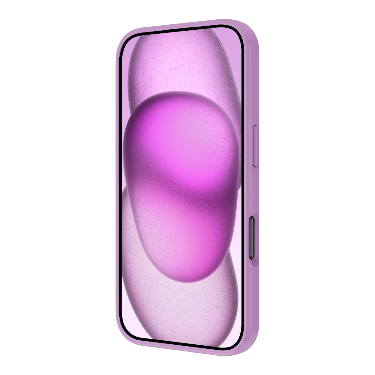 Touch Pure + Snap - Apple iPhone 16 Case MagSafe Compatible - Pink, Angled Front View with Screen Display