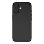 OptiRings - Apple iPhone 16, iPhone 16 Plus Camera Lens Protector - Black, Front View of Camera Lens Protector applied to the Phone