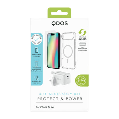 PROTECT & POWER PACK (UK Plug) | iPhone Air - 3-in-1 Accessory Kit